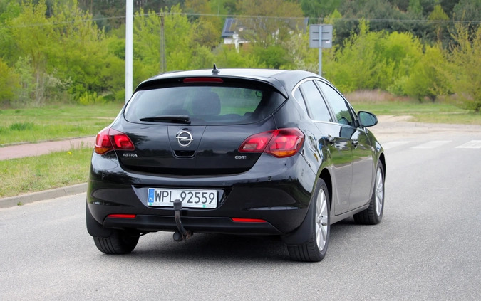 Opel Astra cena 20900 przebieg: 247661, rok produkcji 2011 z Płock małe 667